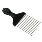 Stainless Steel Afro Pick Comb Handmade for Thick Wet and Curly Hair for African American Men and Women