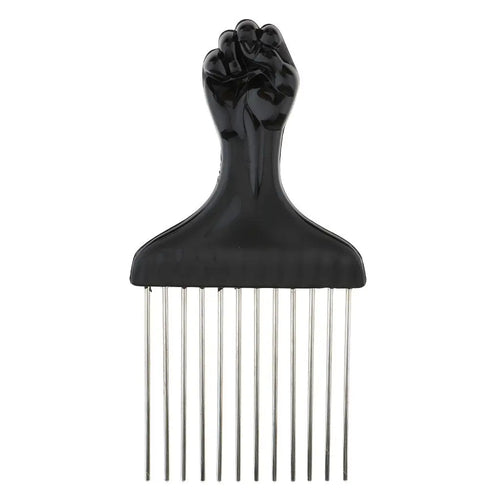 Stainless Steel Afro Pick Comb Handmade for Thick Wet and Curly Hair for African American Men and Women