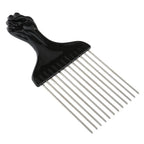 Stainless Steel Afro Pick Comb Handmade for Thick Wet and Curly Hair for African American Men and Women